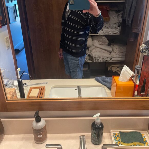 Tommy Hilfiger Mens Black Silk Angora Striped Cardigan Sweater Long Sleeve - L - Picture 6 of 7